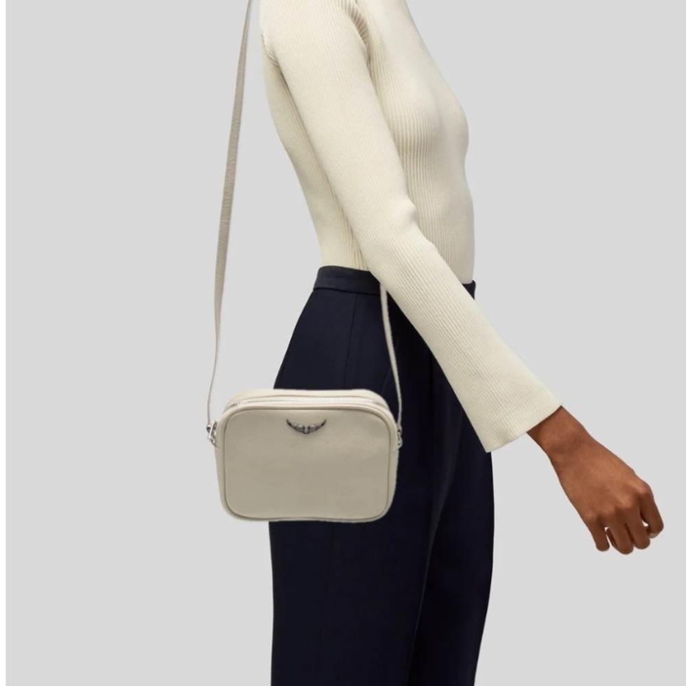 Zadig & VoltaireCrossbody Boxy Wings Leather Shoulder Bag NWT - Picture 2 of 7